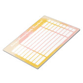 Customizable Homework Tracker Notizblock (angewinkelt)