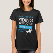 Customizable Horseback Riding Instructor T-Shirt (Vorderseite)