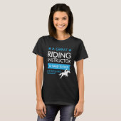Customizable Horseback Riding Instructor T-Shirt (Vorne ganz)