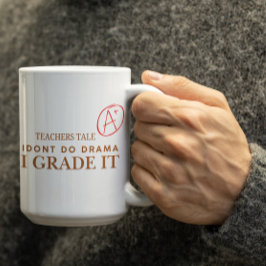Customizable I grade it Teachers Coffee mug Kaffeetasse