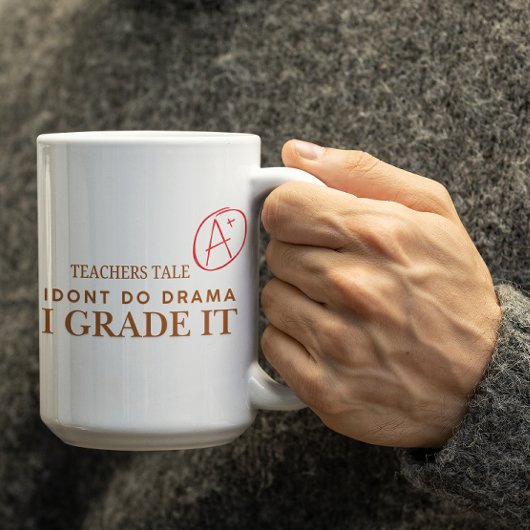 Customizable I grade it Teachers Coffee mug Kaffeetasse