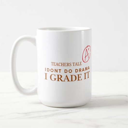Customizable I grade it Teachers Coffee mug Kaffeetasse (Links)