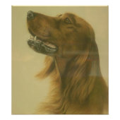Customizable Irish Setter Art Poster (Vorne)