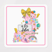 Customizable “J is for” Alphabet Art – Inspiration Etiketten (Design 1)