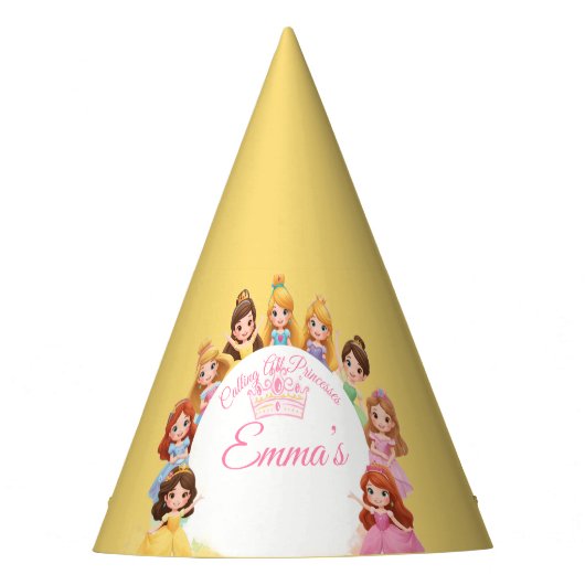 Customizable Kids Birthday Party Hat Partyhütchen (Vorderseite)
