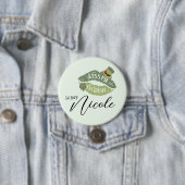 Customizable Kiss Me I'm Irish St. Patrick's Day Button (Beispiel)