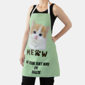 Customizable Kitten Meow All Over Print Apron Schürze (InSitu)