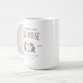 Customizable Lake House House Warming Gift 15oz Kaffeetasse (Vorderseite Links)