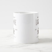 Customizable Lake House House Warming Gift Jumbo-Tasse (Vorderseite)