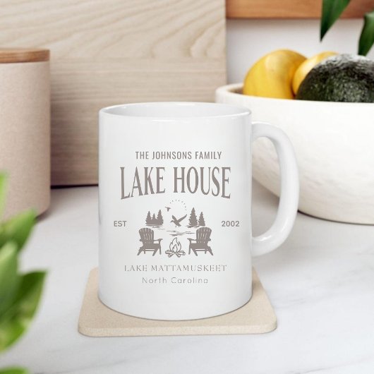 Customizable Lake House House Warming Gift Jumbo-Tasse