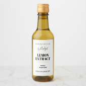 Customizable Lemon Extract Label Weinetikett (Vorderseite)