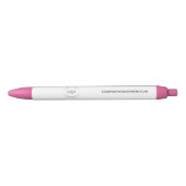 Customizable logo website simple business Pink Kugelschreiber (Vorderseite)