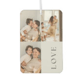 Customizable Love Three Photo Collage Keepsake Autolufterfrischer (Vorderseite)