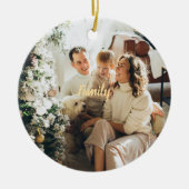 Customizable Lovely Family Christmas Ornament (Vorne)