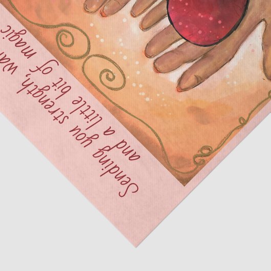 Customizable Magical Heart Healing Journey Tissue  Seidenpapier (Ausschnitt)