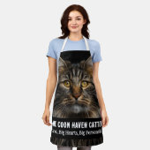 Customizable Maine Coon Haven Cattery Photo & Name Schürze (Getragen)
