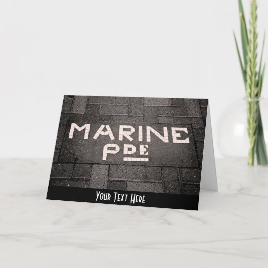 Customizable Marine Parade, Napier, Neuseeland Karte (Vorderseite)