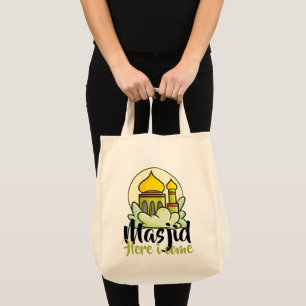 Customizable Masjid Here I Come Tragetasche