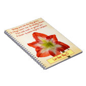 Customizable May Birth Blume Notebook - Lily Notizblock (Rechte Seite)