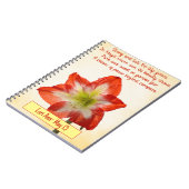 Customizable May Birth Blume Notebook - Lily Notizblock (Linke Seite)