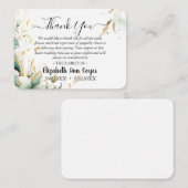 Customizable Memorial Thank You Card  Begleitkarte (Vorne/Hinten)