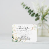 Customizable Memorial Thank You Card  Begleitkarte (Stehend Vorderseite)