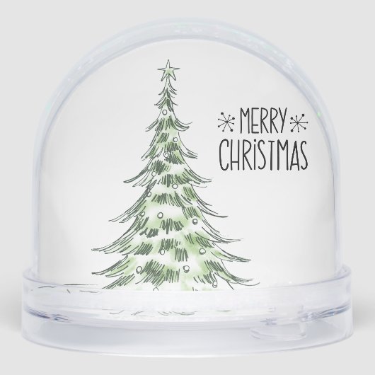 Customizable Merry Christmas Schneekugeln (Rückseite)
