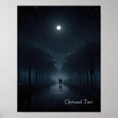 Customizable Midnight Stroll in Moonlight Poster (Vorne)