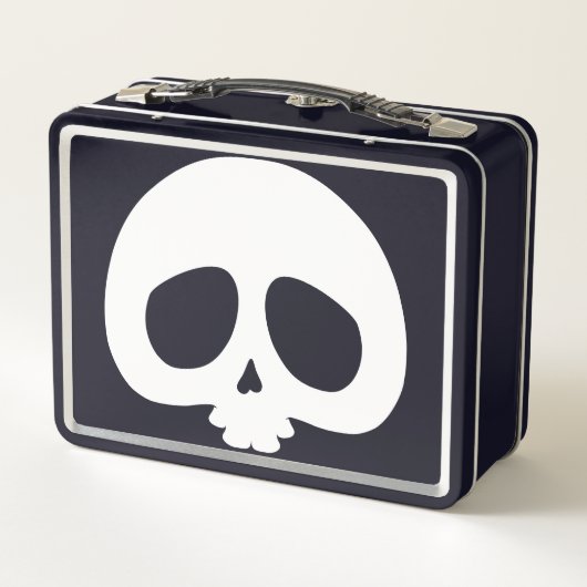 Customizable Mini Skull Metall Brotdose (Rückseite)