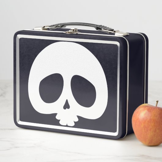 Customizable Mini Skull Metall Brotdose (Beispiel)