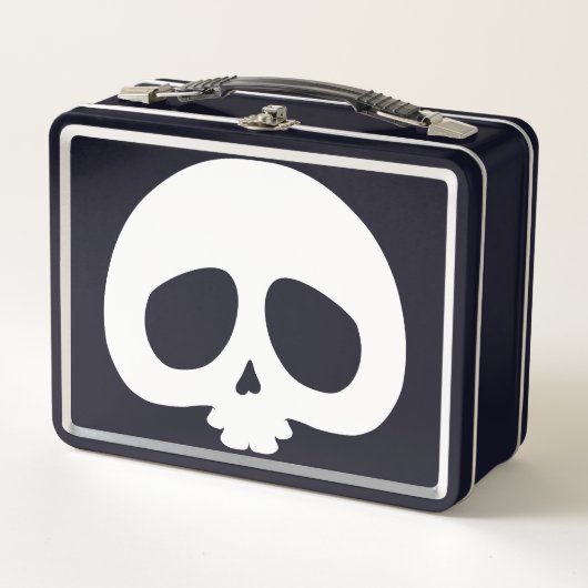 Customizable Mini Skull Metall Brotdose (Vorderseite)