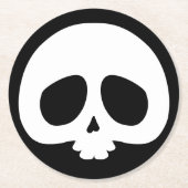 Customizable Mini Skull Runder Pappuntersetzer (Vorderseite)