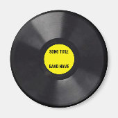 Customizable Mini Vinyl LP Record Magnet (Vorne)
