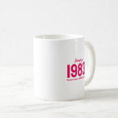 Customizable month year text legend gift kaffeetasse (VorderseiteRechts)