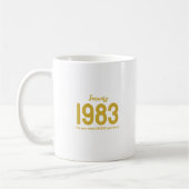 Customizable month year text legend gift kaffeetasse (Links)
