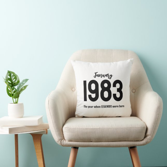 Customizable month year text legend gift kissen (Stuhl )