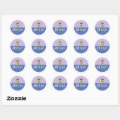 Customizable Moon & Stars Dreamy Kids Name Sticker (Blatt)