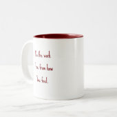 Customizable Motivational Quote Mug Zweifarbige Tasse (Vorderseite Links)