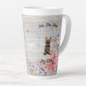 Customizable mug for dog lovers, gift for dog moms milchtasse (Rechte Ecke)