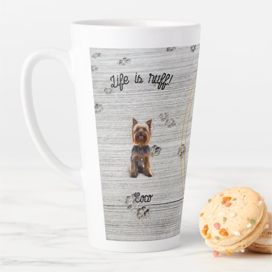 Customizable mug for dog lovers, gift for dog moms milchtasse (Beispiel)
