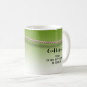 Customizable mug, photo frame, green background kaffeetasse (VorderseiteRechts)