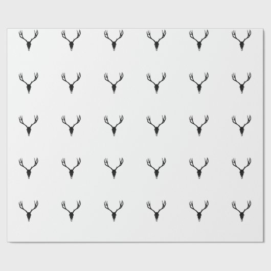 Customizable Mule Deer Skull Geschenkpapier (Flach)