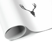 Customizable Mule Deer Skull Geschenkpapier (Rolleneckpunkt)