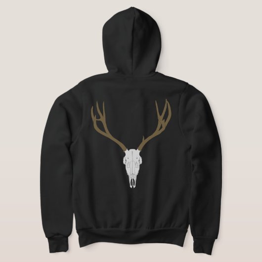 Customizable Mule Deer Skull Hoodie (AblageHinten)