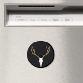 Customizable Mule Deer Skull Magnet (In Situ (Geschirrspüler))