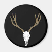 Customizable Mule Deer Skull Magnet (Vorne)