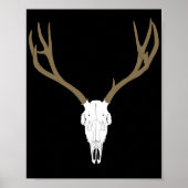 Customizable Mule Deer Skull Poster (Vorne)