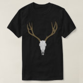 Customizable Mule Deer Skull T-Shirt (Design vorne)