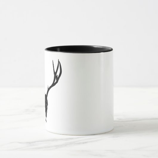 Customizable Mule Deer Skull Tasse (Zentrum)