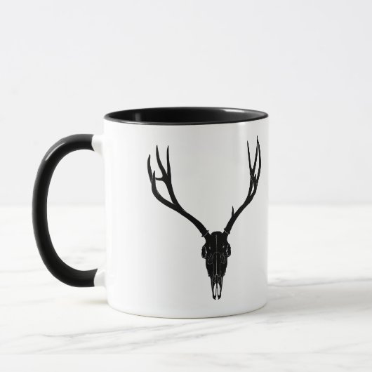 Customizable Mule Deer Skull Tasse (Links)